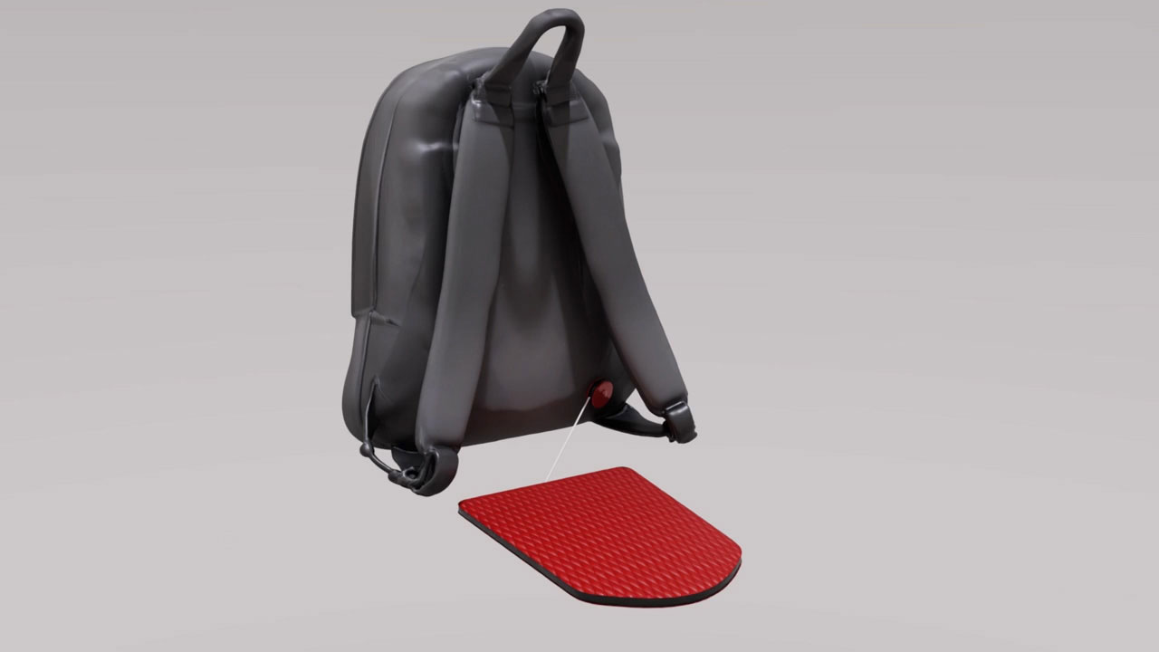 Pack n' Rest detachable seat cushion detail