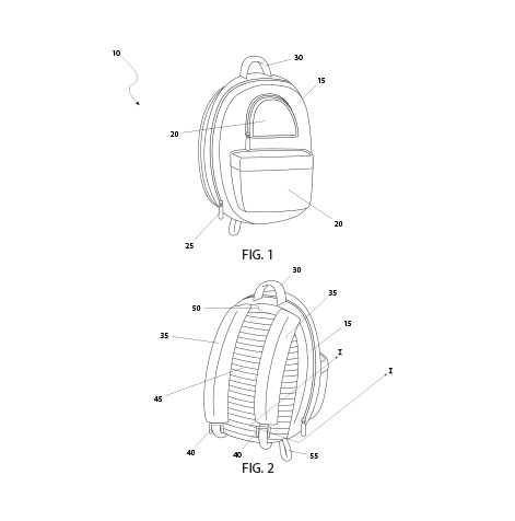 Pack n' Rest patent illustration
